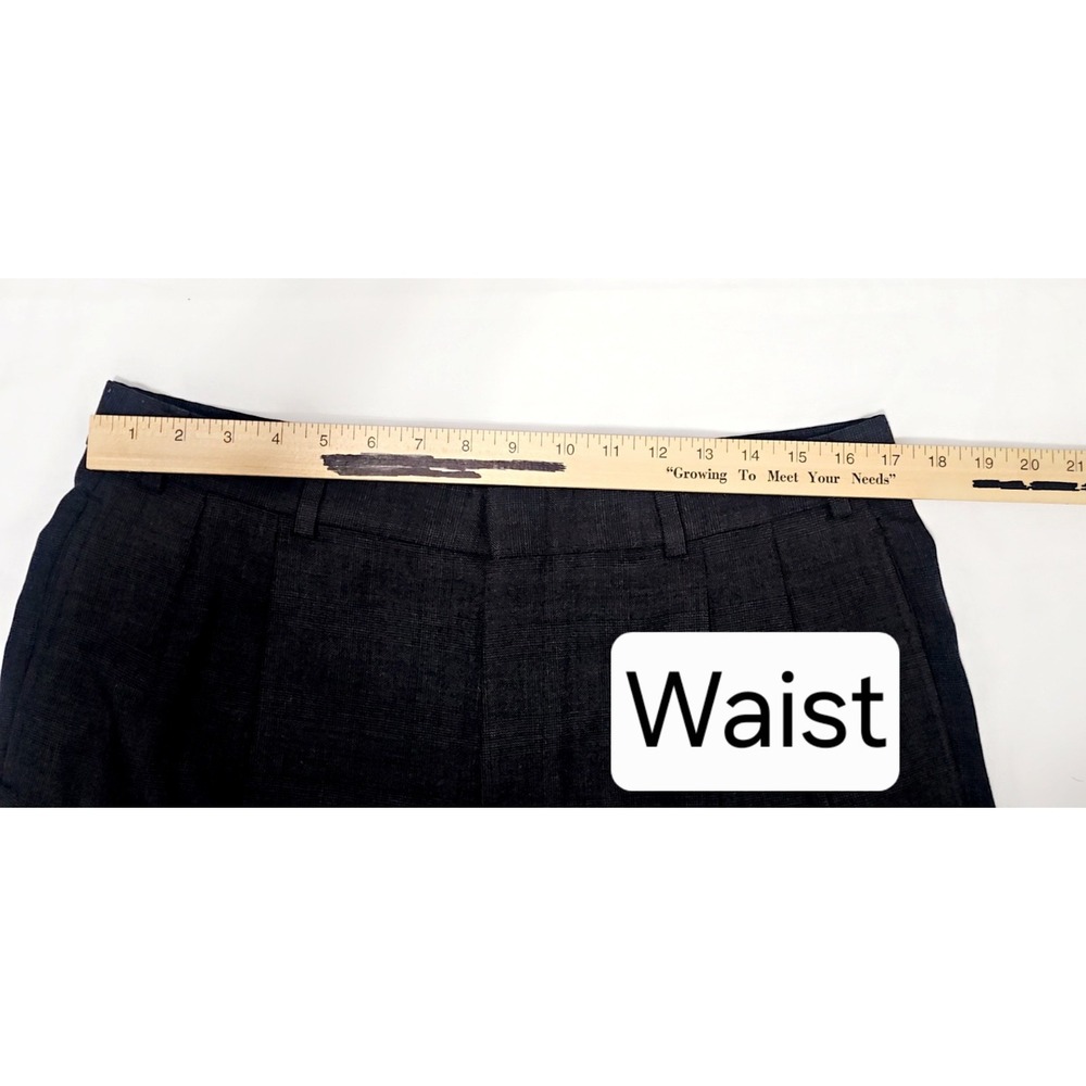Brooks Brothers Brooksease Dress Pants Black/Dark Gray Made in USA Size Waist 34 - Picture 8 of 11